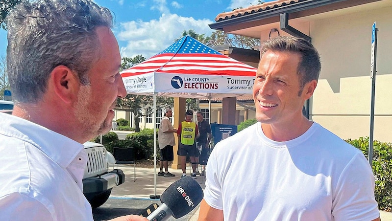 "Krone" local inspection at the "Early Voting": Michael (40) also took part in the election "naturally". Like many others, he made use of the opportunity to cast his vote in advance. (Bild: Oliver Papacek)