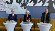 Vizebürgermeister Dietmar Prammer, Konzertmanagerin Johanna Möslinger, Aufsichtsratsvorsitzender ...