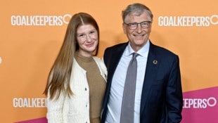 Bill Gates wurde wieder Opa: Tochter Jennifer Gates freut sich über ihr zweites Kind. Tochter Mia kam am dritten Hochzeitstag von Gates und Ehemann Nayel Nassar zur Welt. (Bild: APA/Getty Images via AFP/GETTY IMAGES/Paula Lobo)