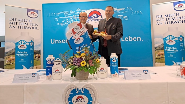 Helmut und Albert Petschar: immer wieder werden die Produkte der „Kärntnermilch“ ausgezeichnet.