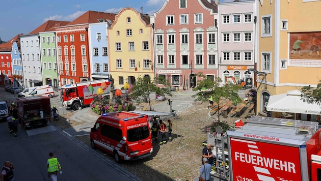 Bei Sanierungsarbeiten stürzten Anfang September zwei Decken eines alten Gebäudes am Schärdinger Stadtplatz ein. (Bild: Pressefoto Scharinger © Daniel Scharinger)