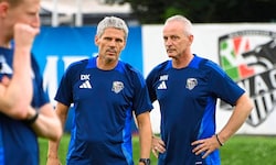 Co-Trainer Manni Nastl mit WAC-Chefcoach Didi Kühbauer
