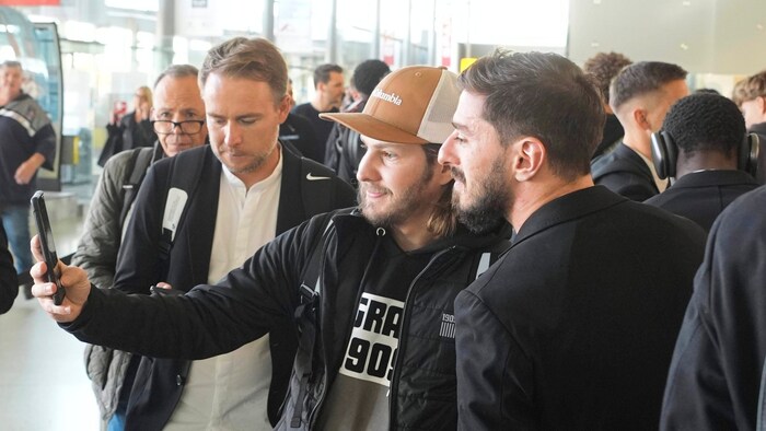 Kiteishvili und Co. wurden schon in Graz von den Fans belagert.