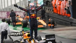 Nach seinem Sieg in Brasilien steht Max Verstappen kurz vor Krönung. (Bild: Copyright 2024 The Associated Press. All rights reserved)