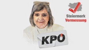 Claudia Klimt-Weithaler geht erneut als KPÖ-Spitzenkandidatin in die Wahl. (Bild: Krone KREATIV/Christian Jauschowetz)