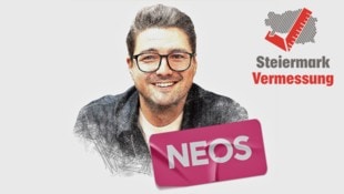 Niko Swatek ist mit 33 Jahren der jüngste steirische Spitzenkandidat. (Bild: Krone KREATIV/Jürgen Radspieler)