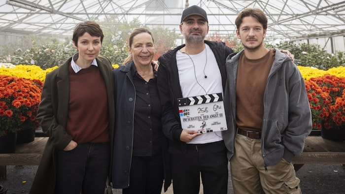 Rund um Julia Koschitz (l.) wird gerade am dritten Teil der Thriller-Erfolgsreihe „Im Schatten der Angst“ gefeilt.