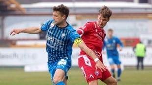 Gabriel Zirngast (r.) hat keine Lust, mit dem GAK den Gruselrekord seines Papas zu brechen.