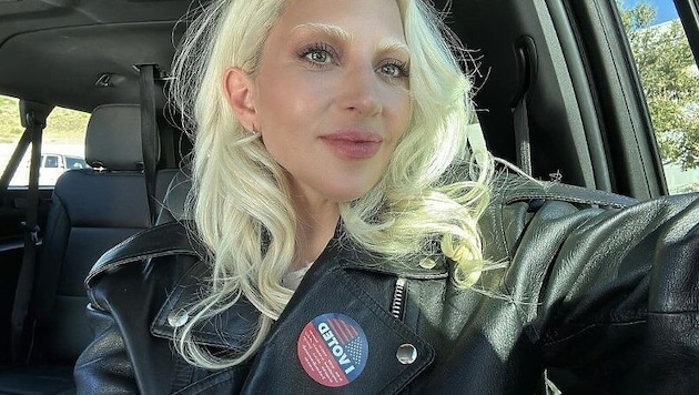 "I voted": On Instagram and co, celebrities such as Lady Gaga announced that they had voted in the US elections. (Bild: www.instagram.com/ladygaga)