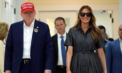 Der Look von Melania Trump sorgte am US-Wahltag für Aufsehen.