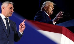 Karl Nehammer (l.) gratulierte Donald Trump bereits vor Bekanntgabe des endgültigen Wahlsieges ...
