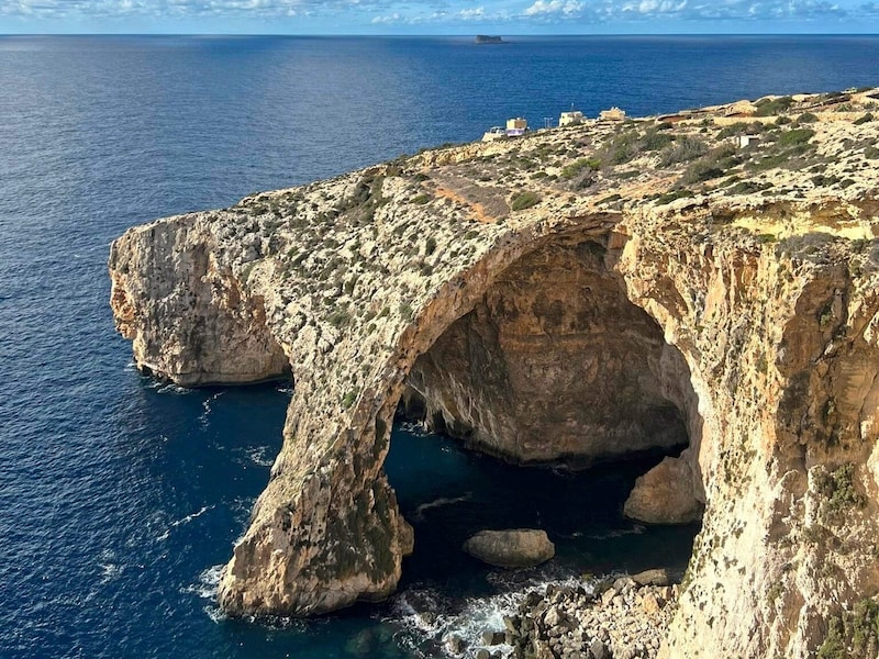 Beautiful: the blue grotto near Żurrieq in the south of Malta. (Bild: Hannah Michaeler)