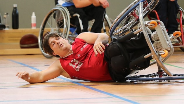 Alexander Höglinger is paraplegic and plays in the Bundesliga. (Bild: Scharinger Daniel/Pressefoto Scharinger © Albin Schuster)