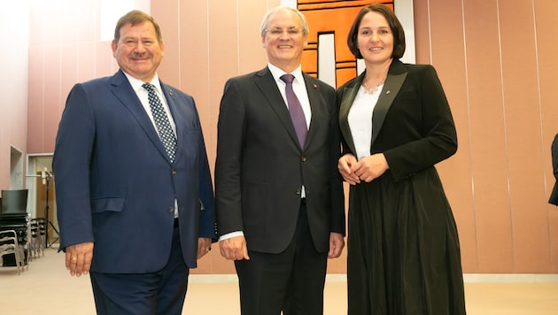 Hubert Kinz, Harald Sonderegger und Monika Vonier. (Bild: Mathis Fotografie/Mathis Fotografie, Krone KREATIV)