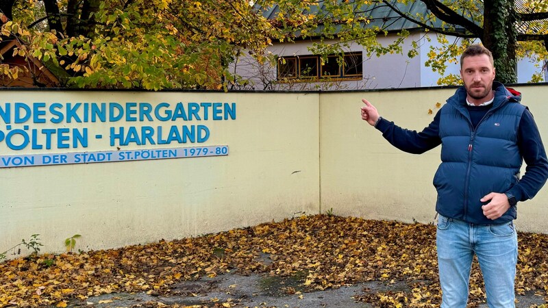 Alexander Thallmeier will Shuttle-Lösung für Kinder aus Harland. Seit der Flut müssen sie zum Grillparzer-Campus ausweichen. (Bild: VP St. Pölten)