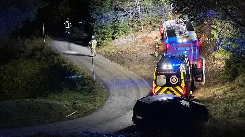 In addition to the fire department, rescue services, police and mountain rescuers were also deployed. (Bild: ZOOM Tirol)