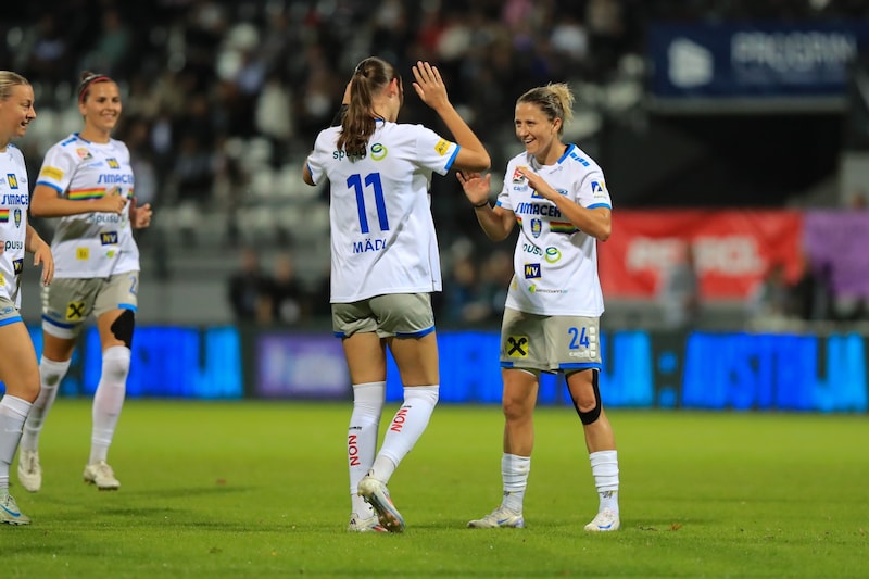 St. Pöltens Frauen spielten diese Saison vor Rekordkulisse.  (Bild: Tom Seiss)