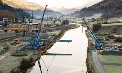 Die Überfahrtsbrücke ist Teil des Gesamtprojektes Gries im Pinzgau.