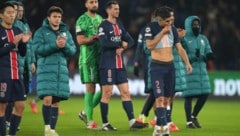 Frustration among the PSG players after the defeat against Atletico (Bild: Copyright 2024 The Associated Press. All rights reserved.)