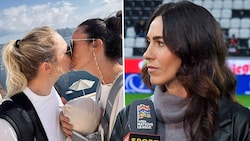 Viktoria Schnaderbeck urlaubt mit ihrer Ehefrau und ihrer Tochter.