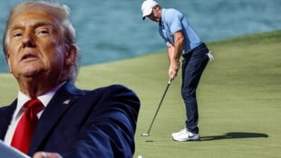 Donald Trump (li.) und Rory McIlroy (Bild: FADEL SENNA, APA/Getty Images via AFP/GETTY IMAGES/CHIP SOMODEVILLA)