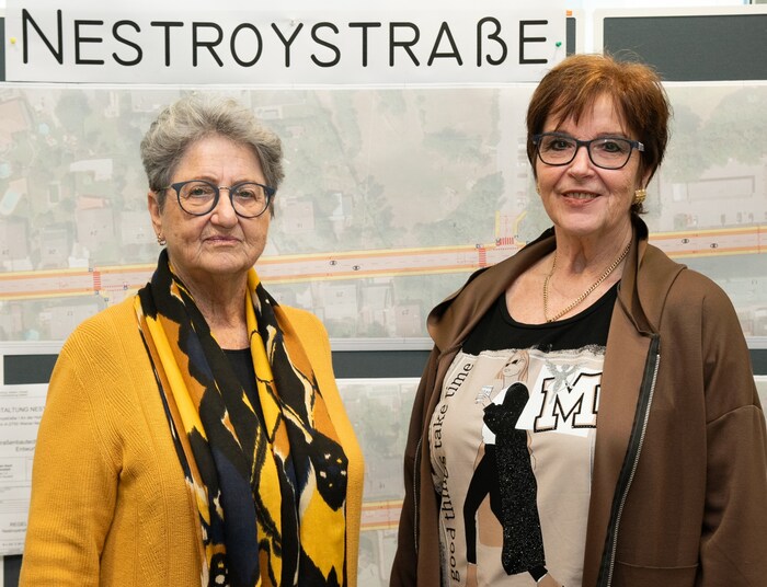 Brigitte Fischer und Viktoria Windbüchler sind leidgeplagte Anrainerinnen der Nestroystraße.
