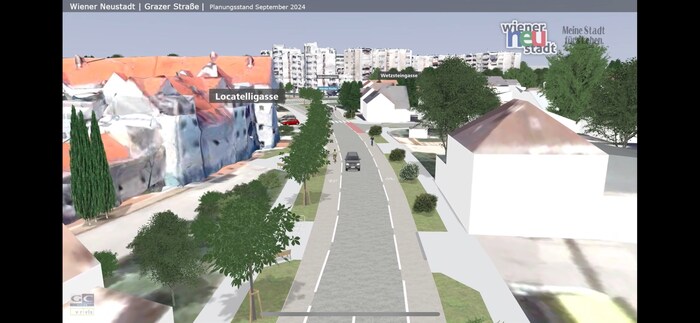 Für Radfahrer ist mehr Platz, für Autofahrer weniger geplant