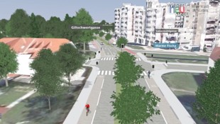 In der Grazer Straße werden nach dem Ringschluss um rund 40 Prozent weniger Autos fahren. Dafür ...