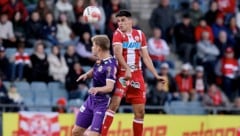 Milos Jovicic (re.) und der GAK haben sich in der Defensive stabilisiert. (Bild: GEPA pictures)