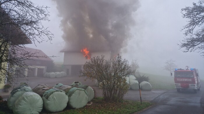 This is what it looked like when the fire department arrived.