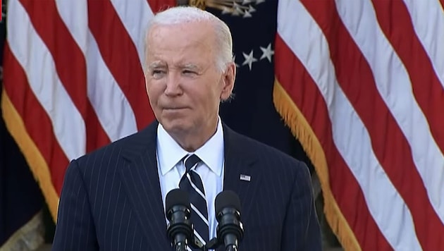 Outgoing US President Joe Biden addressed the nation on Thursday. (Bild: YouTube.com (Screenshot))