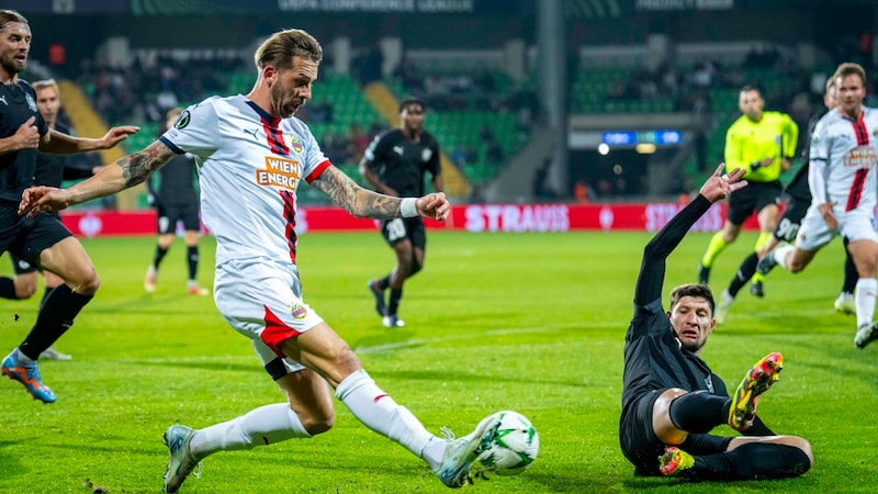 Guido Burgstaller erzielte einen Doppelpack. (Bild: GEPA/GEPA pictures)