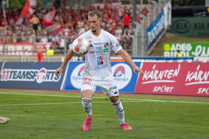 Angelo Gattermayer traf in den bisherigen elf Bundesliga-Einsätzen für den WAC einmal und ...