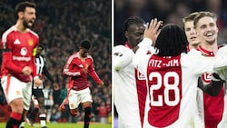 Manchester United jubelt über die ersten drei Punkte, Ajax Amsterdam war in Torlaune. (Bild: ASSOCIATED PRESS, APA/AFP/ANP/Robin van Lonkhuijsen, )