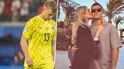 Ein Herz und eine Seele: Torhüter Patrick Pentz mit seiner Frau Verena