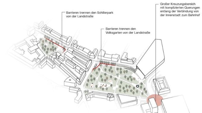 Weniger Barrieren in der südlichen Landstraße sind das Ziel.