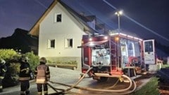 Mission for the volunteer fire departments. (Bild: FF Puch bei Weiz)