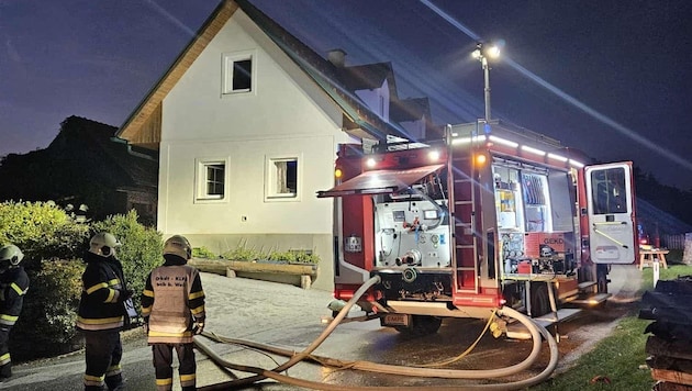 Einsatz für die Freiwilligen Feuerwehren. (Bild: FF Puch bei Weiz)