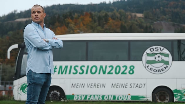 Neo-club manager Mark Prey still sees "Mission 2028" as a goal. (Bild: DSV Leoben)