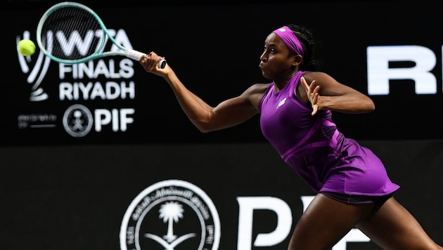 Coco Gauff defeated Aryna Sabalenka in two sets. (Bild: AP ( via APA) Austria Presse Agentur/ASSOCIATED PRESS)