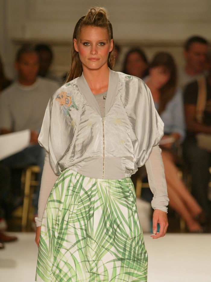 Georgina Cooper on the catwalk
