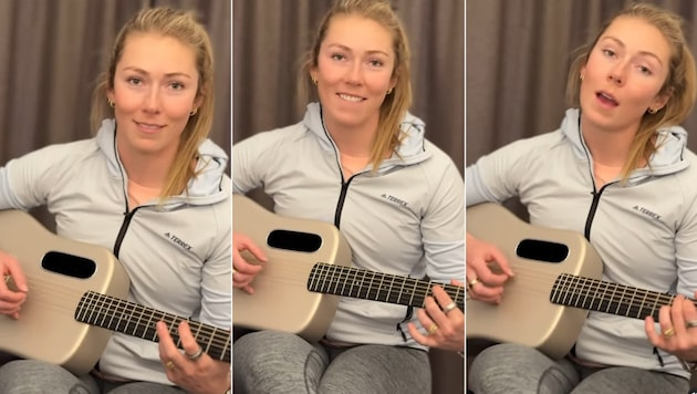 Erstaunlich, wie gut Mikaela Shiffrin singt und spielt. (Bild: Instagram.com/mikaelashiffri)