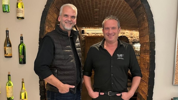 Haubenkoch Thomas Guggenberger und Wut-Wirt Stefan Lercher.