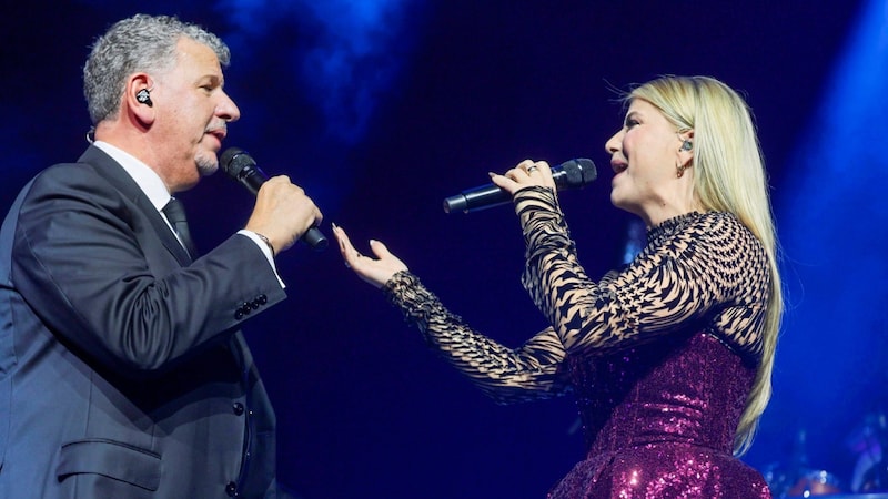 Beatrice Egli also joined Rossi on stage in Innsbruck. (Bild: Pressefoto Scharinger © Daniel Scharinger)