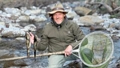„Pius“-Fisch-Züchter Oliver Bures fischt im Klaren. 