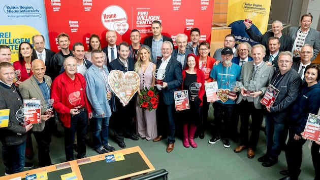 This year, the "Krone" once again honored the people of the heart in the conference room of the Landhaus. (Bild: Antal Imre/Imre Antal)