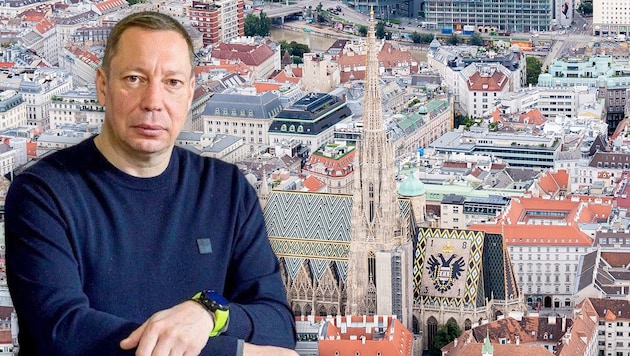 Kyril Shevchenko fled to Vienna. The "political refugee" has been waiting for an asylum decision for more than two years. (Bild: Krone KREATIV/APA Privat)