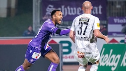 Maurice Malone erzielte in Minute 61 das Goldtor für die Wiener Austria gegen den WAC. (Bild: GEPA/GEPA pictures)