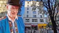 Hans S. wurde tot in jenem Haus am Rabensteig aufgefunden. (Bild: Krone KREATIV/Stefan Steinkogler, picturedesk.com/Dieter Brasch/Gusto, Krone KREATIV)