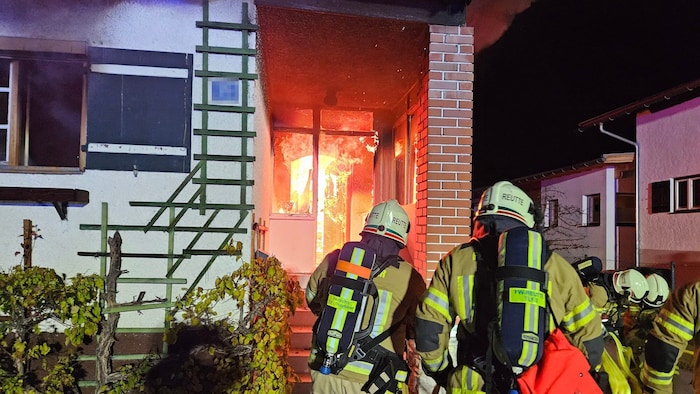 Vom Eingangsbereich aus breitete sich das Feuer rasch aus.